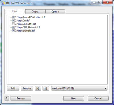 Windows 7 DBF to CSV Converter 3.15 full