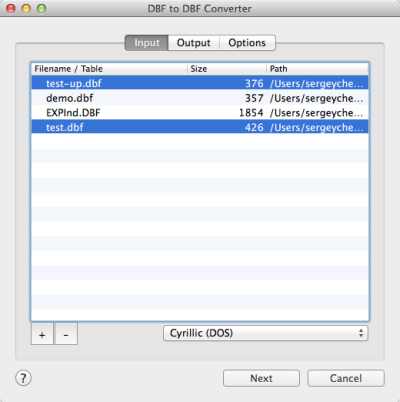 DBF to DBF Converter for Mac