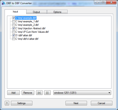Windows 8 DBF to DBF Converter full