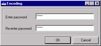 Encoding dialog