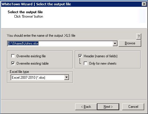 Windows 7 MDB (Access) to XLS (Excel) Converter 3.01 full