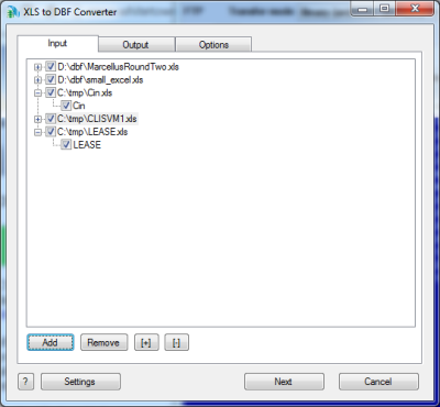 Windows 7 XLS (Excel) to DBF Converter 3.16 full
