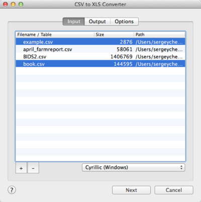 CSV to XLS Converter for Mac