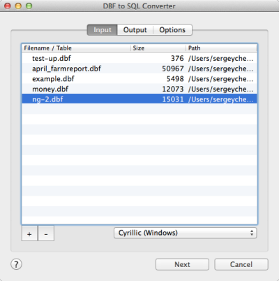 Output parameters postgresql